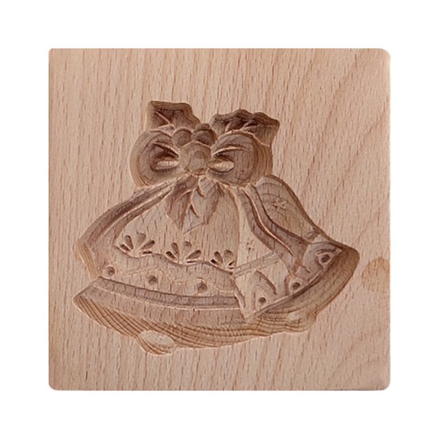 CEHVOM Novel Carved Cookie Model Cutter Cookie Wooden Gingerbread Shortbread Model Clearance