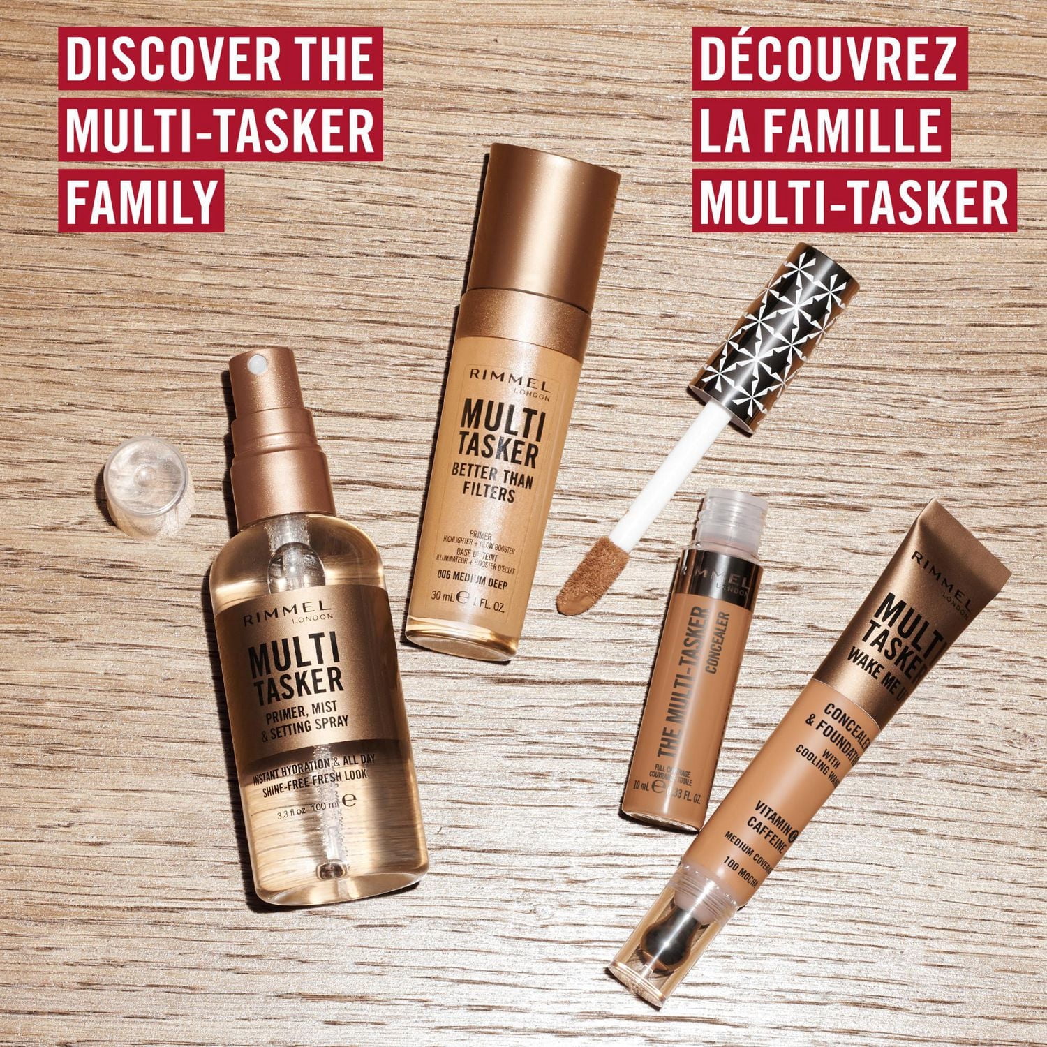 Multi-Tasker, Primer, Mist & Setting Spray, Shine-Free Finish, Primes Complexion, Refreshes Skin, All-Day Setting Power, Vegan Formula