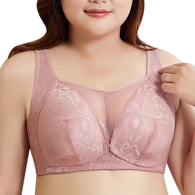 Clearance Sale 2025 Bra Ladies' Solid Breastfeeding Bra Front Vest Non Rim Cotton Fashion Underwear
