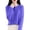 Blue, variant on Baberdicy Women's Solid Color Knit Top, Round Neck Open Front Cardigan Sweater , Solid Round-Neck Cardigan, Casual Knit Sweater, Everyday Top Dark Blue S