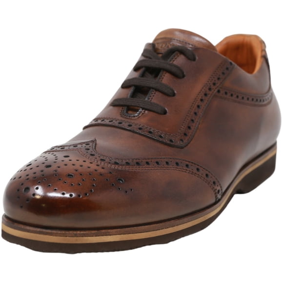 Bontoni Men's Dimonico Ii Brown Ankle-High Leather Oxford - 10.5 M