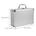 thumbnail image 2 of UPOUART Aluminum Alloy Toolbox Tool Storage Boxes Silver 1Set for General Users, 2 of 8