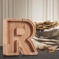 thumbnail image 4 of XZNGL Personalized Wooden Name Money Box Wooden Deposit Box Twenty Six English Letters, 4 of 6