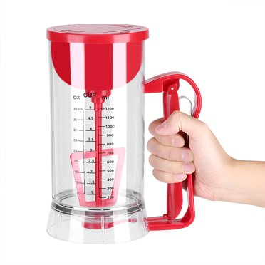 Sonew Batter Dispenser, Pancake Batter Dispenser,Cordless Electric Battery Powered Mixer Dispenser Pancake Cupcake Waffle Batter Maker Machine
