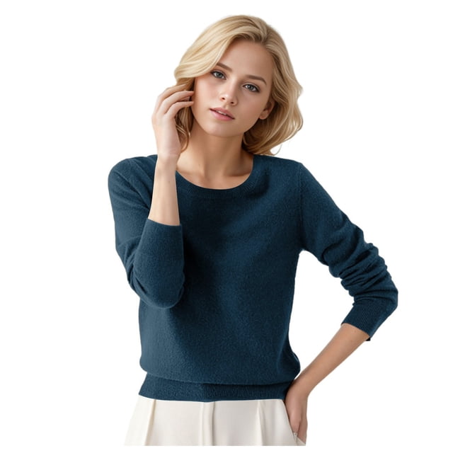 2025 Chandail à Col Rond pour Femmes, Chandail Rétro pour Hommes, Chandail Long Uni pour Homme, Hiver