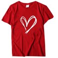 thumbnail image 2 of Jsaierl T-Shirts Imprimés Amour de la Saint-Valentin pour Femmes Été Manches Courtes Col Rond T-Shirts Mignons Polyvalents Défilé T-Shirts Confortables et Doux, 2 of 3