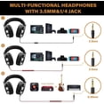 thumbnail image 2 of Wired Over Ear Headphones Studio Monitor & Mixing DJ Stereo Headsets, 2 of 5