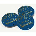 thumbnail image 3 of Inkdotpot Pack Of 100 Let Love Sparkle Wedding Favor Paper Tags Craft Real Gold Foil Hang Tags, 3 of 6