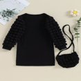 thumbnail image 1 of Fall Winter Warm Girls Knit Princess Clothes Fluffy Long Sleeves Sweater Dress with Bag, 1 of 9
