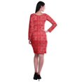 thumbnail image 3 of Moomaya Womens Full Sleeve Printed Midi Length Printed Bodycon Dress, 3 of 6
