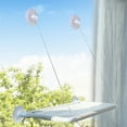 thumbnail image 3 of Cat Window Perch Hammock Hanging Bed Suction Cup Comfortable Detachable Khaki, 3 of 8
