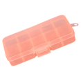 thumbnail image 1 of Thinsony 10 Grid Plastic Jewelry Removable Storage Box Beads Container Earring Orange 12.8x6.5x2.2cm 1Set, 1 of 6