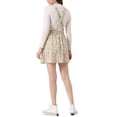 thumbnail image 3 of INSPIRE CHIC Robe Salopette Mini Mignonne pour Femmes à Bretelles d'Épaule Ajustables S Beige-Floral, 3 of 6