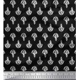 thumbnail image 1 of Soimoi Georgette Viscose Fabric Floral Block Print Sewing Fabric Yard 42 Inch Wide, 1 of 3