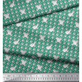thumbnail image 3 of Soimoi Silk Fabric Footprint & Cat Kids Decor Fabric Printed Yard 42 Inch Wide, 3 of 3