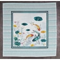thumbnail image 2 of Vargottam Collection de Luxe Linge de Table Décor Serviette en Coton Tissu Imprimé Serviettes Réutilisables Ensemble de 6, 20 Pouces X 20 Pouces - Océan, 2 of 6