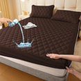thumbnail image 1 of Waterproof Quilted Mattress Cover & Pillowcases Set,Waterproof Mattress Protector,Washable for Home, Bedroom, Hote, 1 of 8