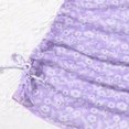 thumbnail image 4 of MIASHUI 3 Piece Girls Bathing Suits Leaf Flower Printed Bikini Set with Skirt Cover Up,Purple,10-11 Years, 4 of 6