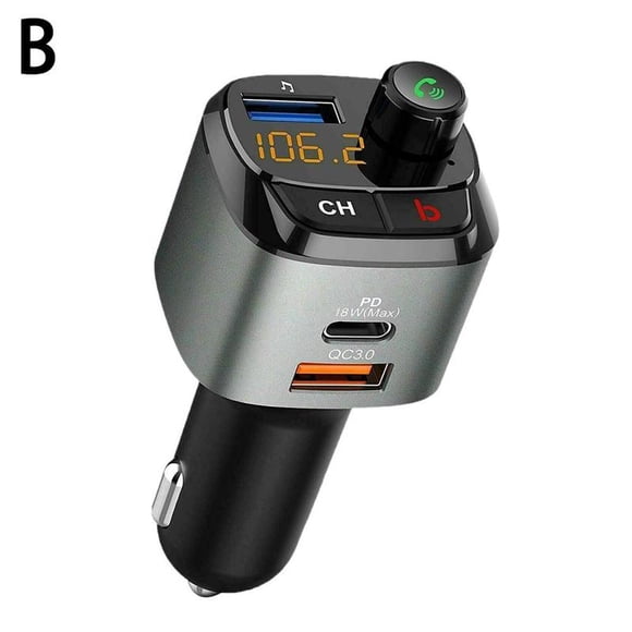 Car Bluetooth 5.0 Fm Transmitter Handsfree Car Radio Modulator Mp3 18W Charger Adaptor Player Fast QC3.0 Audio Fm Kit USB P J1W7
