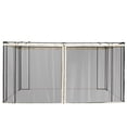 thumbnail image 1 of Outsunny 10' x 13' Gazebo Replacement Mosquito Netting Screen Walls, 1 of 10