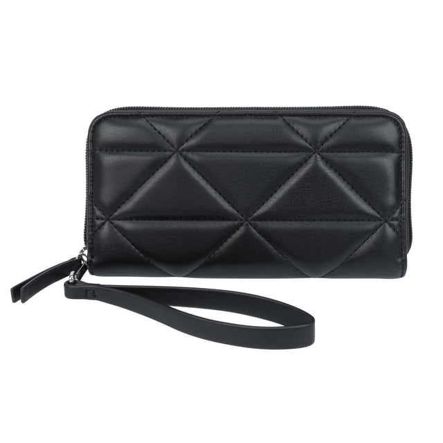 Time And Tru Zip Around Wristlet Wallet