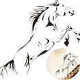 thumbnail image 1 of JJKBVCLO Sticker Wall Decal Mural Removable Vinyl Running Home Art Horse Black Home, 1 of 3