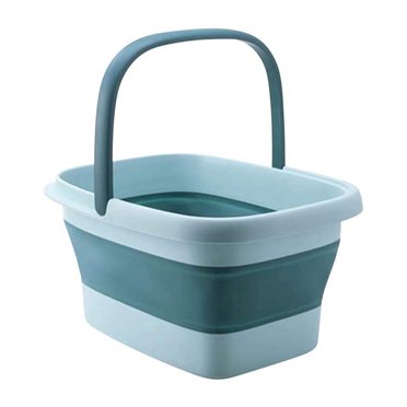 Seau de Bain de Pieds Pliant de 15 L - Bassine Surélevée de la Jambe au Genou avec Massage à Rouleau, Baignoire de Trempage Portable pour Spa à Domicile