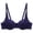 Dark Blue, variant on LOVZFMLL Bras for Women Women's French Bra Sexy Underwear Steel Ring Gathered Solid Color All-match Chest Bra Pink L