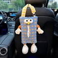 thumbnail image 1 of Cute Car Tissue Box Hanging Bag for Backseat - Soft Cotton Cover, Universal Fit for Cars SUVs Trucks - Easy Install, Fun Car Interior Accessory, 1 of 2