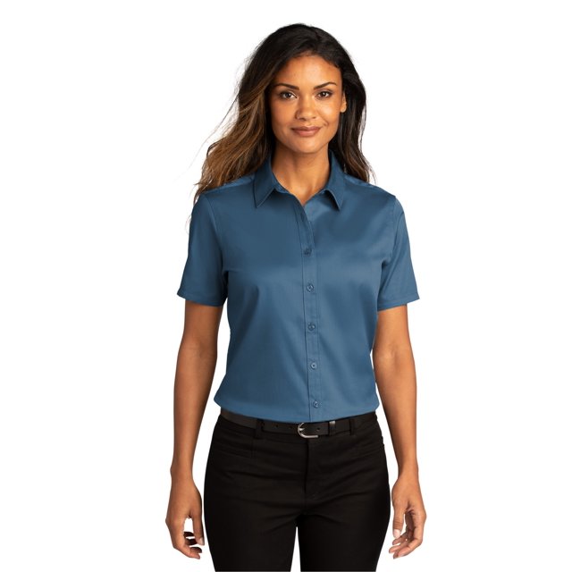 Port Authority Women's Short Sleeve SuperPro React Twill Shirt - LW809