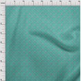 thumbnail image 4 of oneOone Tissu Georgette Viscose Vert Mer Matériel de Robe Baroque Tissu Imprimé Tissu au Mètre 42 Pouces de Large, 4 of 4