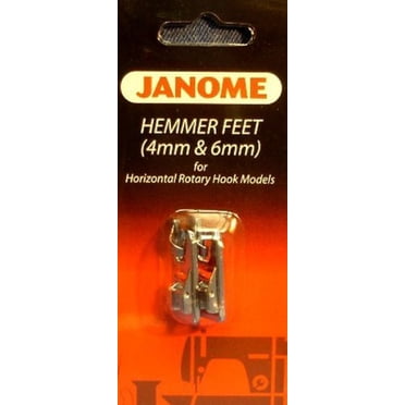 Janome à Chargement par le Haut - Ensemble de Pieds Ourlet 4 mm et 6 mm