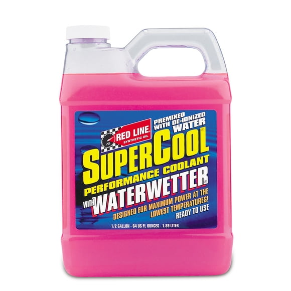 Red Line Oil Coolant Additive 80205 SuperCool with WaterWetter; Used With Anti-Freeze And Water; For Motorcycles/ATVs/Karts; 64 Ounce Can; Single