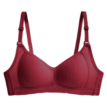 Cameland Women's Bra Wire Free Underwear Bra Everyday Solid Small Cup Underwear
