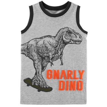 Carter's Boys' Gnarly Dino Sleeveless Tank, 2T