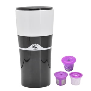 Jinsinto Machine à café à drip portable, 450ML Voyager Drip Machine à café Bureau Camping Chaud et Cold Brew Coffee Makers