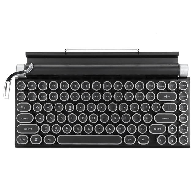 Retro Typewriter,Retro Typewriter Keyboard 83 Retro Typewriter Keyboard Wireless Mechanical Keyboard Remarkable Clarity