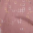 thumbnail image 1 of oneOone Cotton Jersey Dark Peach Fabric Geometric Sewing Craft Projects Fabric Prints By Yard 58 Inch Wide, 1 of 5