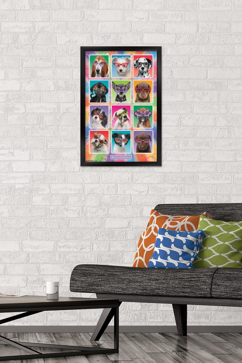 Keith Kimberlin - Puppies - Sunglasses Wall Poster, 22.375" x 34"