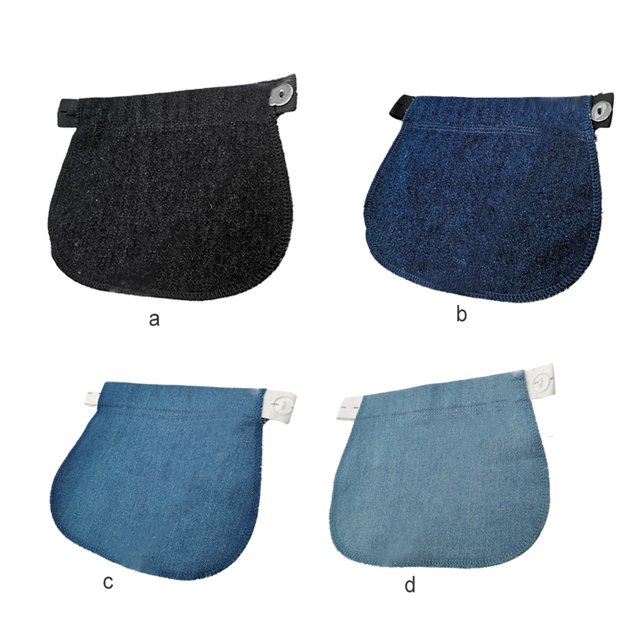 Pantalons de Maternité Confortables pour le Premier Trimestre, Rallonge Ajustable avec Trous et Boutons, Noir