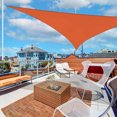 thumbnail image 2 of Yescom 28FT Triangle Sun Shade Sail 97% UV Block Commercial Carpark Pool Camping Playground Outdoor Bright Orange, 2 of 10