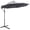Gris, variante sur Outsunny Parasol de Patio 10 Pi, Parasol Suspendu de Jardin avec Manivelle, Bleu