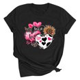 thumbnail image 1 of Meichang T-Shirts de la Saint-Valentin pour Femmes, T-Shirts Graphiques Amusants avec Amour, Hauts pour Femmes à Manches Courtes, Col Rond, T-Shirts de Printemps, 1 of 2