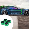 thumbnail image 2 of Baohd 4x 26.5mm Racing Tire Metal Wheel Rim For 1/28 Wltoys K969 K979 K989 Metal Upgraded Color silver+green, 2 of 6