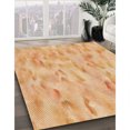 thumbnail image 3 of Ahgly Company Tapis d'Intérieur Rectangulaire Transitionnel Orange Lavable à la Machine, 7 Pieds x 10 Pieds, 3 of 7