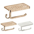 thumbnail image 4 of Candle/Cell Phone/Tissue/Roll Paper/Towel Holder Towel Hook With Storage Board For Bathroom/ Kitchen Elegent Hand Hook Towel Ring Holes Towel Rack Wall Mounted With Shelf And Hook Bathroom Shelves, 4 of 4