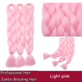 thumbnail image 2 of Ombre Jumbo Braiding Hair Extensions High Temperature Synthetic Twist Hair Multiple Colored Hair, 2 of 5