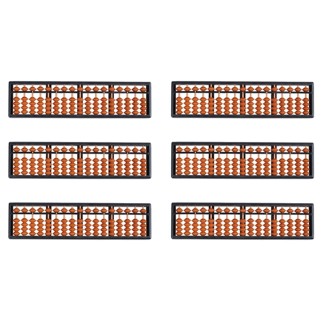 6X Abaque en Plastique Abaque Arithmétique Outil de Calcul pour Enfants 17 Chiffres