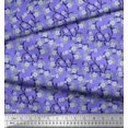 thumbnail image 2 of Soimoi Velvet Fabric Blossom Floral Decor Fabric Printed Yard 58 Inch Wide, 2 of 5