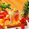 thumbnail image 3 of AMERTEER 75pcs (25pcs Cups And 25pcs Lids And 25pcs Straws) 23.67Oz Hand-Held Plastic Cups with LIDS And Straws - Reusable Bpa-Free Drink Cups  Suitable for Cold Drinks  Fruit Extracts  E, 3 of 5